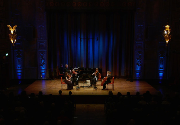 Grupp med musiker. Fotografi.v