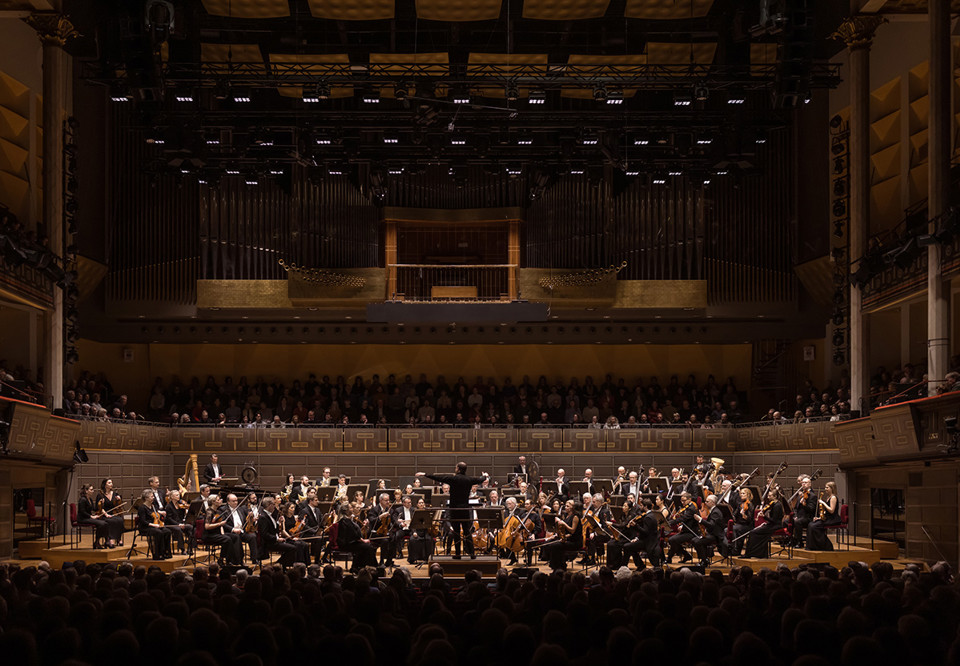 Stor orkester. Fotografi.