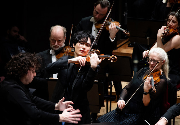 Man playing violin. Photo